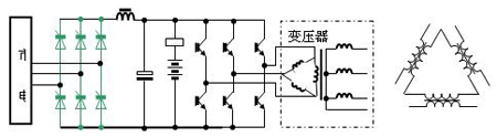 UPS输出三相变压器的连接